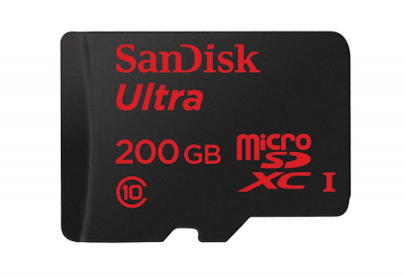 SanDisk - une carte microSDXC de 200 Go de stockage