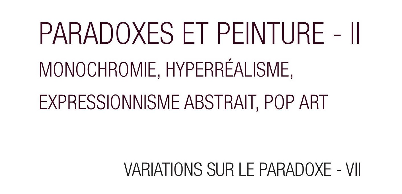 Paradoxes et Peinture, tome 2